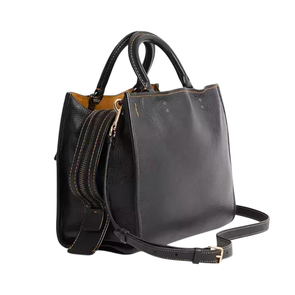 Coach Rogue Black Halloween Tote with Festive Patches - Picture 3 of 3